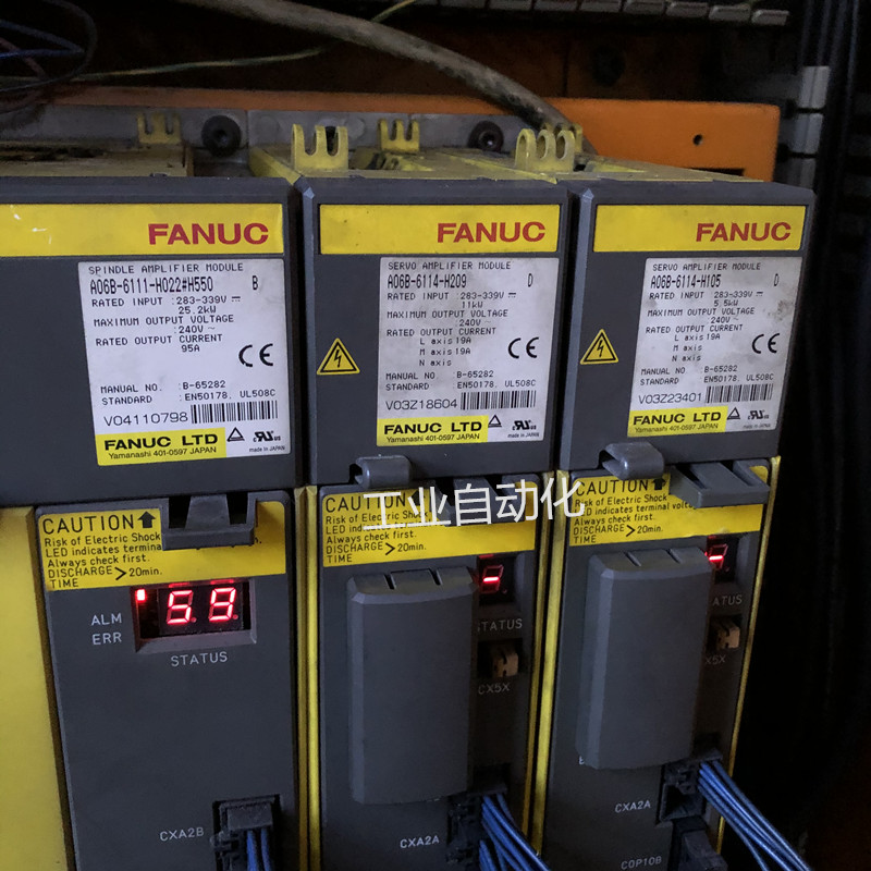 發那科數控系統維修 A06B-6111-H022#H550主軸驅動器報59修理
