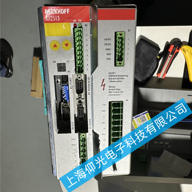 送料機倍福伺服驅動器維修AX2513-B900報警顯示FD56維修