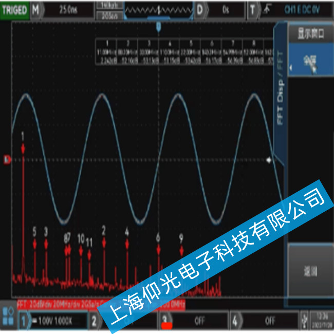 優利德UNI-T MSO3000CS系列數字示波器出現通道設置故障故障的維修方法